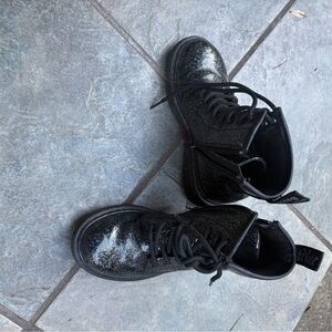 Dr. Martens Black Glitter Boots
